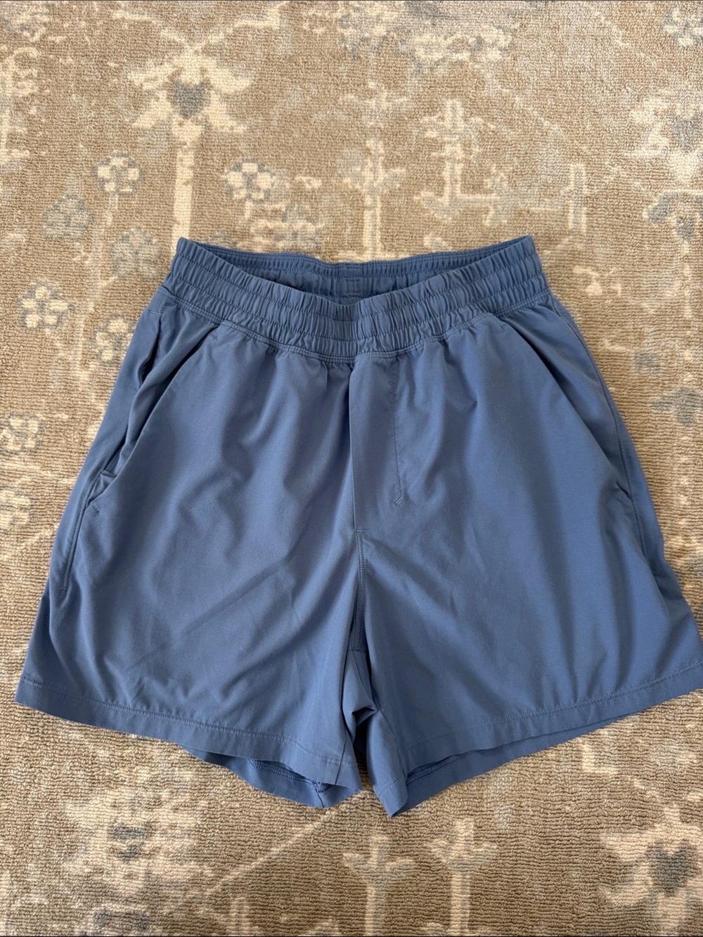 Lululemon Men's Athletic Blue Quick-Dry Shorts